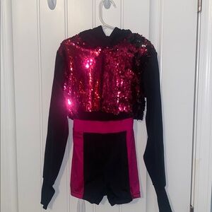 Weissman Black and Pink Dance Outfit
